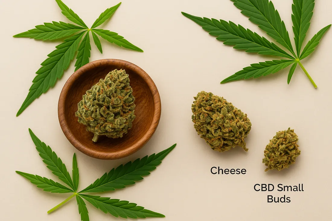 Nouvelles variétés françaises de CBD : Gelato & Cheese Small Buds 🌿