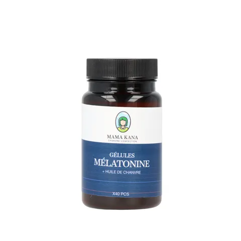 Gélules Chanvre - Mélatonine 🌙 — comestible au CBD — vue principale